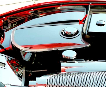 1997-2004 C5/Z06 Corvette - Water Tank Cover w/Chrome Cap Cover | Polished Stainless Steel