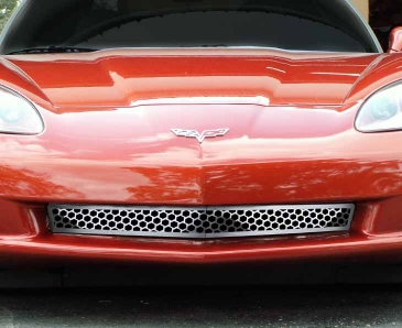 2005-2013 C6 Corvette - Front Lower Grille Matrix Style | Stainless Steel