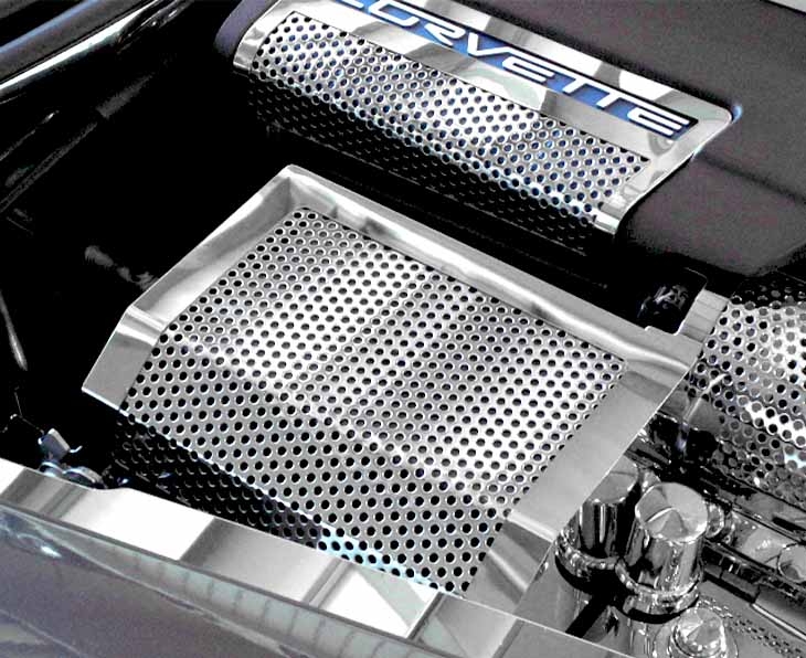 2005-2013 C6 Corvette Polished Stainless Steel Fuse Box Cover 