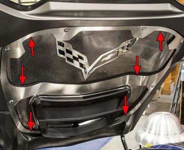2014-2019 Corvette Z06/Grand Sport - Hood Trim w/Center Brace For Any Hood Panel | Stainless Steel
