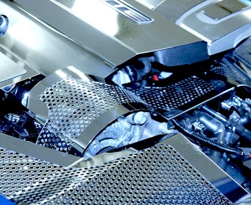 2014-2019 C7 Corvette Stingray - Alternator Cover | Choose Perforated or Polished Stainless Steel