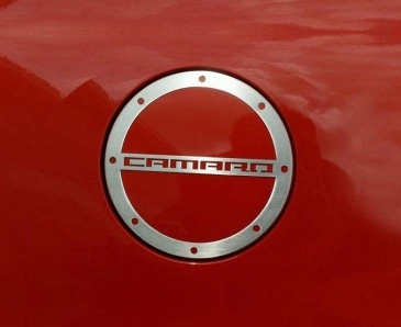 2010-2018 Camaro- Gas Cap Cover CAMARO Style | Stainless Steel Choose Finish