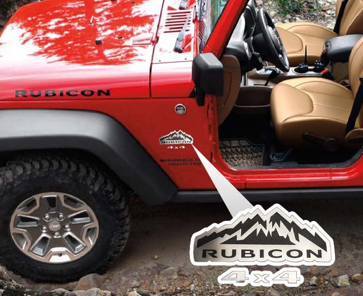 Rubicon 4X4 Badges [07-18 Jeep Wrangler JK] | American Car Craft