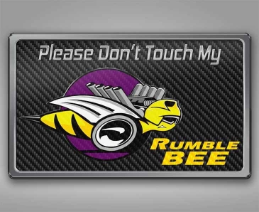 Dodge RAM - Please Dont Touch My Rumble Bee Dash Plaque | Choose Color