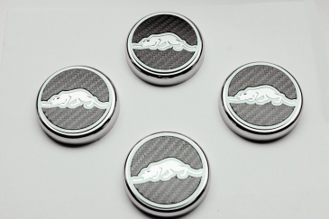 1997-2002 Plymouth Prowler - Engine Fluid Cap Covers "Kat Style" 4Pc | Real Carbon Fiber