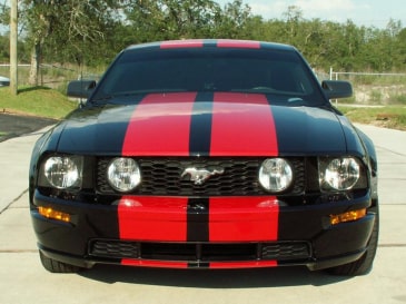 Mustang deals hood stripes