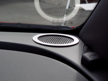 2008-2009 Pontiac G8 - Car Speaker Trim Upper Dash Tweeter Bezels 2Pc | Brushed Stainless Steel