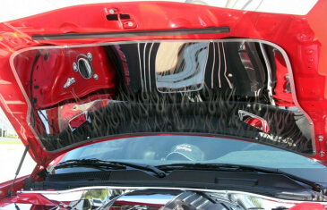 2008-2014 Challenger - Vented Hood Panel, Optional Custom Etching