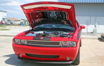 2008-2014 Challenger - Vented Hood Panel, Optional Custom Etching