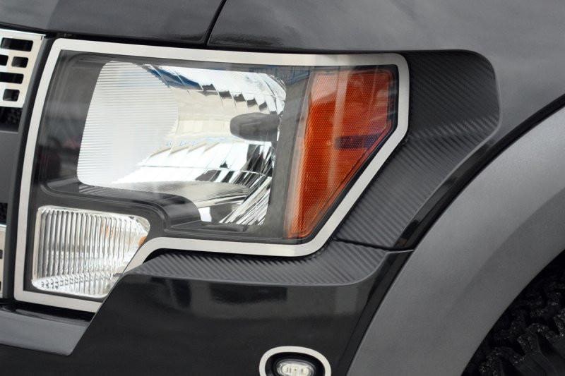 Carbon Fiber Seat Adjustment Cover Trim For Ford F150 Raptor 2009-2014 Interior 