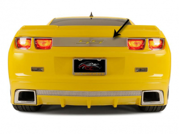 2010-2013 Camaro RS - RS Trunk Lid Plate | Stainless Steel Choose Finish/Inlay Color