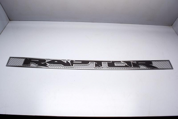 Ford Raptor R Logo Laser Engraving 10-14 Ford Raptor - Laser Mesh Grille with Black Vinyl Raptor Logo