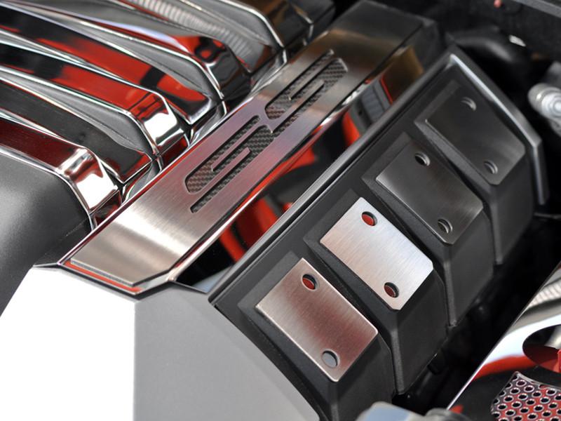 2010-2015 Camaro SS - Fuel Rail Covers with SS Lettering 2Pc | Polished Stainless Steel, Choose Color