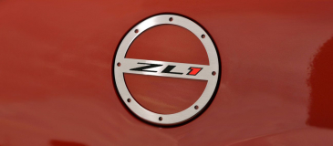 2010-2019 Camaro ZL1 - Fuel Door Cover ZL1" Style | Stainless Steel Choose Finish