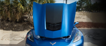 2014-2019 C7 Corvette Stingray - Hood Graphic Sport Fade 2Pc | Premium Vinyl