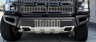 2017-2018 Ford Raptor - Front Lower Grille Overlay | Stainless Steel Choose Finish