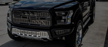 2017-2018 Ford Raptor - Lower Grille Replacement with LEDs | Stainless Steel Choose Finish
