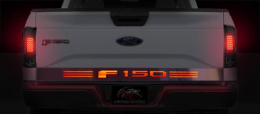 2015-2017 Ford F-150 - Light Up Tailgate Rocker Panel "F-150" Lettering | Stainless Steel