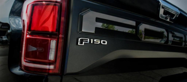 Genuine Ford F-150 Raptor Tailgate Emblem - Black Satin Matte Finish (2017-2020)