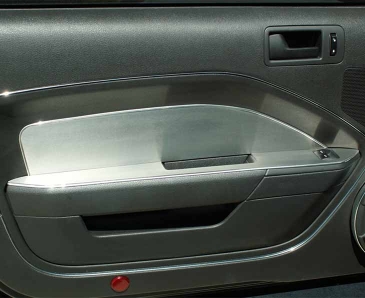 2005-2009 Mustang V6/GT - Door Panel Full Kit UnPadded Doors 4Pc | Brushed Stainless