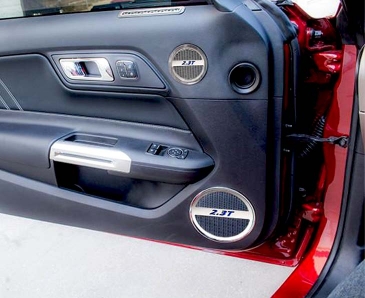 2015-2020 Mustang Ecoboost - 2.3T Mid-Range Speaker Trim Kit 2Pc | Polished Stainless Steel Choose Color