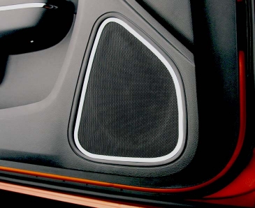 2011-2013 Dodge Charger/Chrysler 300 - Front  Speaker Trim Rings 2Pc | Stainless Steel Choose Finish