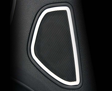 2011-2013 Dodge Charger/Chrysler 300 - REAR Speaker Trim Rings 2Pc | Stainless Steel Choose Finish