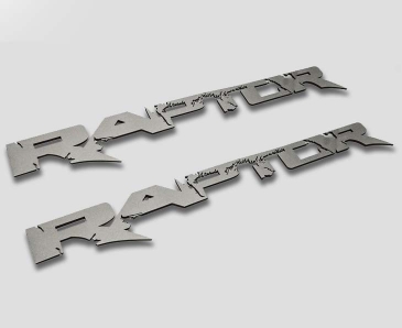 2010-2014 Ford Raptor - RAPTOR Badges 2Pc | Stainless Steel, Choose Finish & Size