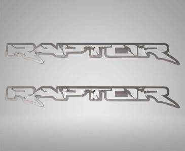 American Car Craft - Ford Raptor Emblems frame style
