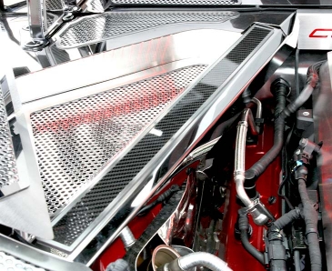 2020-2022 C8 Corvette Coupe - Rear Crossmember Covers w/Carbon Fiber Top Plate 2Pc