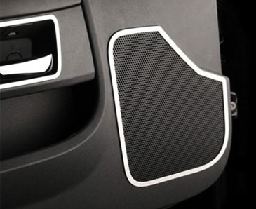 Challenger Glove Box Trim Plate – 2008-13, Brushed Stainless Steel, Covers Handle