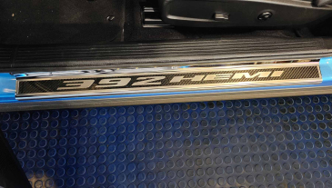 Dodge Challenger Carbon Fiber Door Sills with Lettering | LED ...