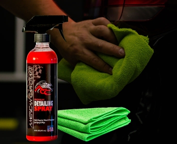 American Car Craft Waterless Detailing Spray 16 fl oz | Includes 1 Premium Microfiber Towel