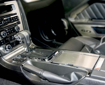 Carbon Fiber Center Console Trim For Ford Mustang (2010-2014) - Gear Shift Panel & Cup Holder Cover 7 thumbnail image