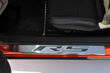 2010-2015 Camaro RS - Outer Door Sills with RS Inlay 2Pc | Stainless Steel Choose Inlay Color