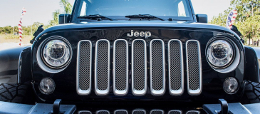 2007-2018 Jeep Wrangler JK - Front Grille | Chrome Mesh