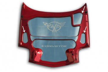 1997-2004 C5/Z06 Corvette - Hood Accent 3Pc | Polished Stainless Steel
