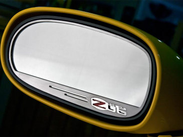 2006-2013 Z06 Corvette - Side View Mirror Trim Z06 505hp Style 2Pc [Standard] | Brushed Stainless