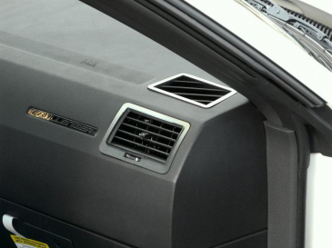5.7 and SRT 8 A/C Vent Trim 5pc Brushed : Dodge Challenger 2008-2014