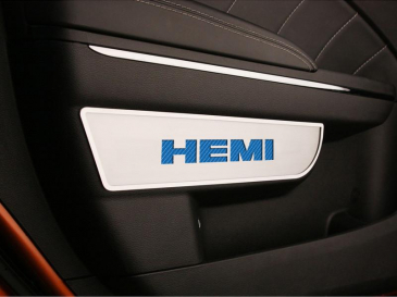 2011-2013 Charger/Chrysler 300 - Front Door Badges w/HEMI Inlay 2Pc | Brushed Stainless Choose Inlay Color