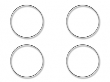 For 10th Gen A-pillar Loudspeaker Decorations Circle Rings, Car Door