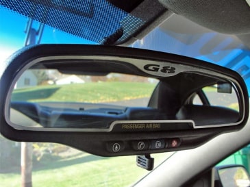 2008-2009 Pontiac G8/GT - Rear View Mirror Trim [On-Star] | Brushed Stainless Steel