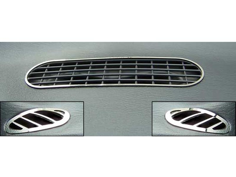 thumbnail image 2 of 08-10 Chrysler 300C / Dodge Charger SRT8 Upper Dash Pad Trim Panel – Defrost Vents, Slate/Black 2 of 2