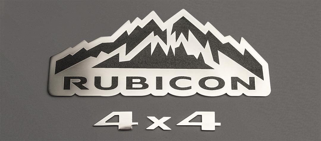 Rubicon 4X4 Badges [07-18 Jeep Wrangler JK] | American Car Craft